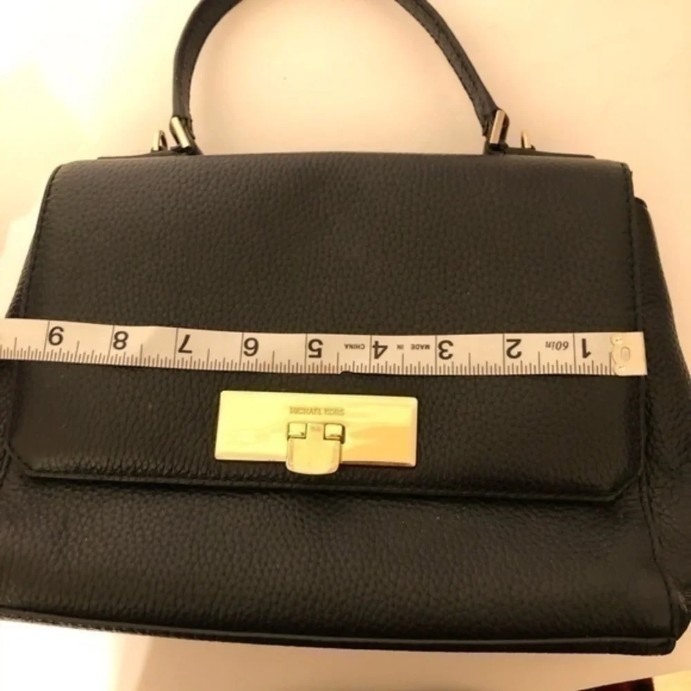 MICHAEL KORS pebbled leather top handle bag